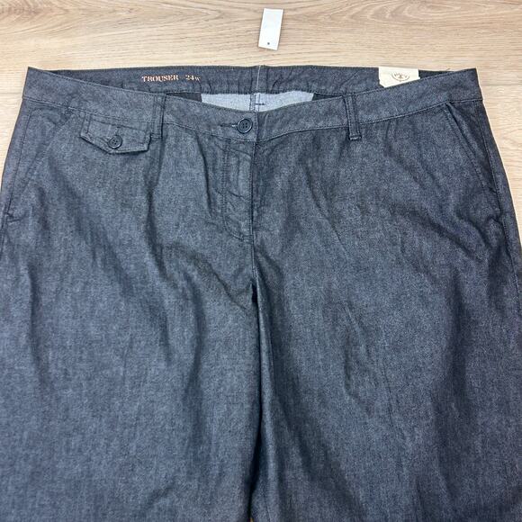 Talbots Denim Jeans Plus size 24W NWT Trouser fit - Picture 4 of 9